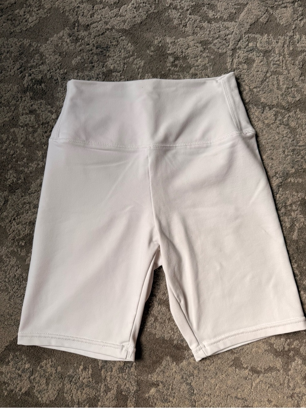 Garage White Biker Shorts (XS)